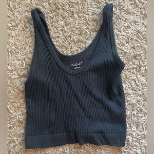 ribbed mini black urban outfitters tank